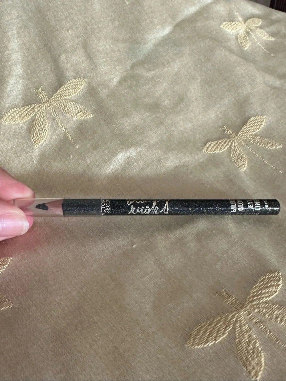Victoria's Secret Beauty Rush Gilded Glow Eye Liner Pencil In Black Magic.